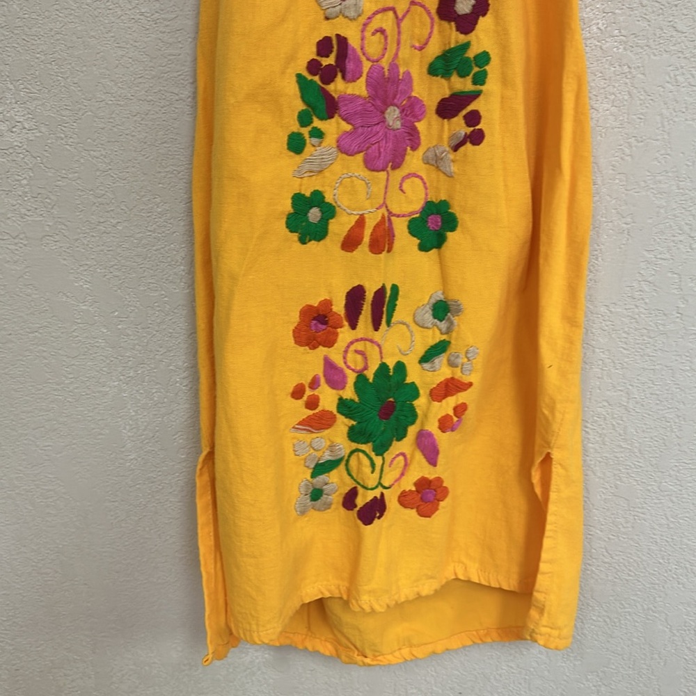 Floral Yellow Mini Dress - Picture 2 of 4